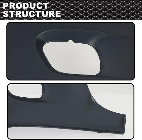 CNNELL Light Bumper End Reinforcement Grey w/Fog Light Hole Compatible with Freightliner Cascadia 2008-2017 Left Driver Side Bumper Cover 2127300004 in Kuwait