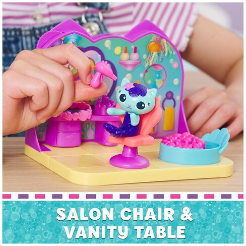 DreamWorks Gabby’s Dollhouse, Mercat’s Spa Room Playset, with Mercat Toy Figure, Surprise Toys and Dollhouse Furniture, Kids’ Toys for Girls and Boys 3+ in Kuwait