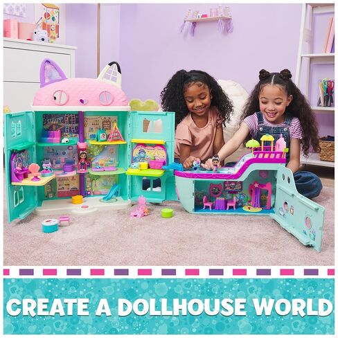 DreamWorks Gabby’s Dollhouse, Mercat’s Spa Room Playset, with Mercat Toy Figure, Surprise Toys and Dollhouse Furniture, Kids’ Toys for Girls and Boys 3+ in Kuwait
