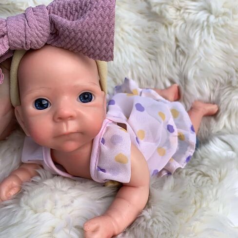 OtardDolls 11 Inch Silicone Baby Doll, Full Body Soft Silicone Reborn Baby Lifelike Baby Doll Real Life Realistic Baby Dolls with Accessories Set in Saudi Arabia