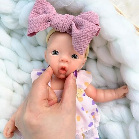OtardDolls 11 Inch Silicone Baby Doll, Full Body Soft Silicone Reborn Baby Lifelike Baby Doll Real Life Realistic Baby Dolls with Accessories Set in Saudi Arabia