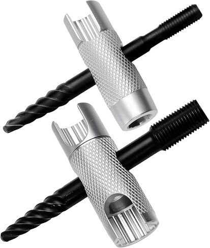 2 Pcs 4-in-1 Grease Zerk Fitting Tool, Alloy Steel Grease Fitting Tool for Install Remove Rethread Fit 1/4"-28 SAE 1/8"-NPT M8x1 M10x1 in Saudi Arabia