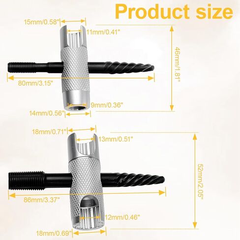 2 Pcs 4-in-1 Grease Zerk Fitting Tool, Alloy Steel Grease Fitting Tool for Install Remove Rethread Fit 1/4"-28 SAE 1/8"-NPT M8x1 M10x1 in Saudi Arabia