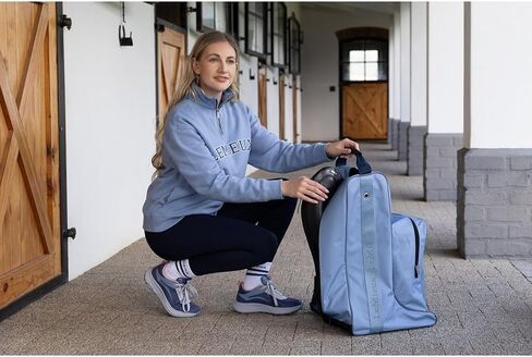 LeMieux Riding Boots & Hat Bag - Padded Divider and Comfort Grip Handle - Strong Denier Waterproof Outer - One Size in Saudi Arabia