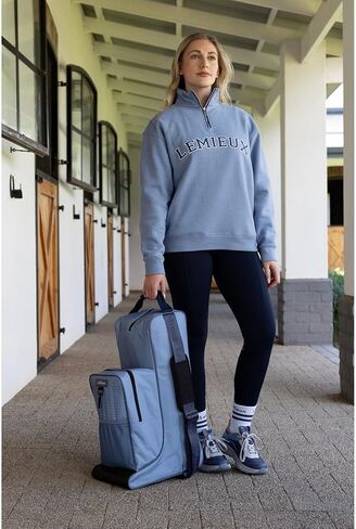 LeMieux Riding Boots & Hat Bag - Padded Divider and Comfort Grip Handle - Strong Denier Waterproof Outer - One Size in Saudi Arabia