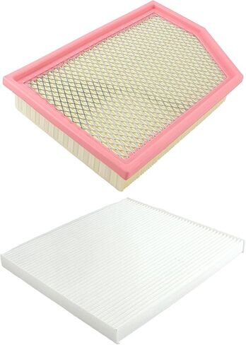 Engine & Cabin Air Filter Replacement 52022378AB FC38185 Compatible with Jeep Cherokee L4 2.4L/ V6 3.2L 2014 2015 2016 2017 2018 52022378AA 10096AF1619 WAF5233 WA10096 PAF316 PA4484 FA8189 in Kuwait
