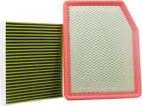 Engine & Cabin Air Filter Kit Compatible with for 2019-2023 GMC Yukon XL Sierra 1500, Chevy Silverado 1500 Suburban Tahoe, Cadillac Escalade ESV OE Replace 13508023 & 84121219 in Saudi Arabia