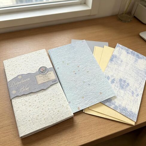 50Pieces Vintage Patterned Scrapbook Paper Set,Decorative Patterned Craft Paper Sheets,Scrapbooking Supplies for DIY Journal Collage Card Making(Blue) in Kuwait