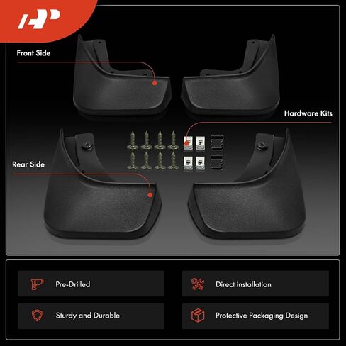 A-Premium Set of 4PCS Mud Flaps Splash Guards Mudflaps Mudguards Compatible with Jeep Grand Cherokee WK2 Sport Utility 2022-2024 with Hardware Kits, Front & Rear (Driver and Passenger Side) in Kuwait