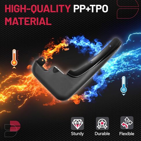 BDFHYK Mud Flaps Splash Guards PP and TPO Material Mudguards Mudflaps Compatible with f250 f350 1999-2010 with Easy to Clean Fender Flares, 4 PCS in Saudi Arabia