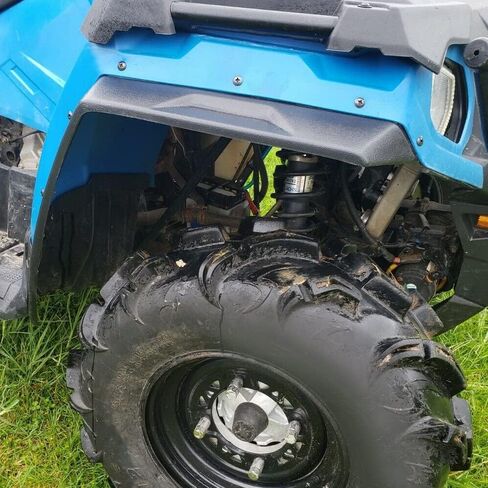 HECASA Front & Rear Mud Guard Compatible with 2014-2021 Polaris Sportsman 570 450 350 ETX 570 Touring Extensions Fender Flares 4Pcs in Kuwait