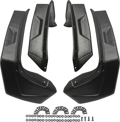 HECASA Front & Rear Mud Guard Compatible with 2014-2021 Polaris Sportsman 570 450 350 ETX 570 Touring Extensions Fender Flares 4Pcs in Kuwait