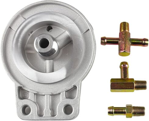 Fuel Filter Mounting Base Compatible with Yanmar Engine 4TNV84T 4TNV94 4JH4AE 4JH5E 3JH5AE 3JH5E 3TNV82A, Replace 129004-55612,12900455612 in Saudi Arabia