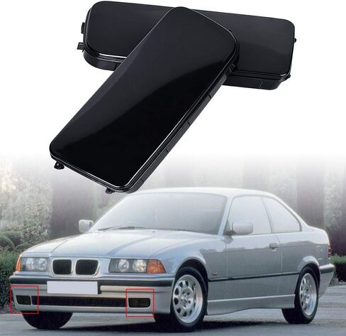 Astra Depot Pair RH+LH Fog Light Lens Hole Covers Cap Replacement with 1992-1998 E36 3-Series in Kuwait
