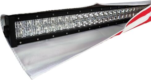 غطاء شريط إضاءة LED مقاس 52 بوصة، مخفض ضوضاء الرياح بالعلم الأمريكي، بدون عزل، يناسب قضبان الإضاءة المستقيمة والمنحنية المثبتة في النهاية، حماية من الغبار والثلوج مقاومة للماء in Kuwait