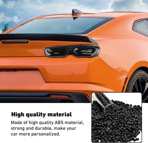 Linskip Tail Light Covers Compatible with Chevy Camaro 2019 2020 2021 2022 2023 2024, Taillight Lamp Guard Trim Bezels Decoration for Camaro Exterior Accessories(Dark Smoke) in Kuwait