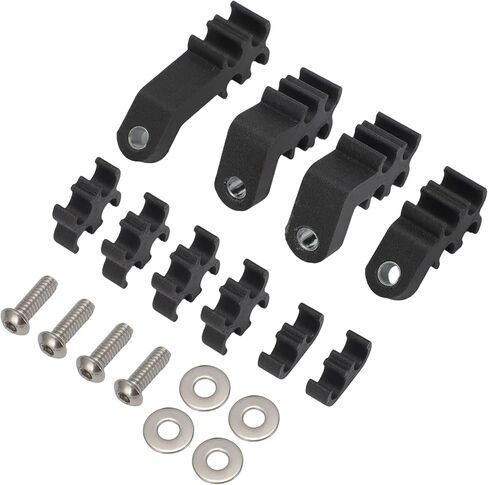 Spark Plug Wire Loom & Separator Kit for Small Block Chevy Engines Pre-1986 with Perimeter Bolt Valve Covers, Under Exhaust Routing for 8mm Wires, Carbon Fiber Separators with Stainless Hardware in Kuwait