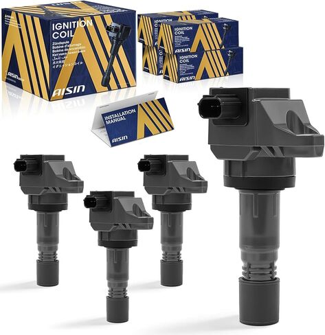AISIN AFTERMARKET ESCH-00010 Pack of 4 Ignition Coils - Compatible with Honda Civic 2012-2015 4Cyl 1.8L, HR-V 2016-2022 4Cyl 1.8L, Acura ILX 2013-2015 4Cyl 2.0L in Kuwait