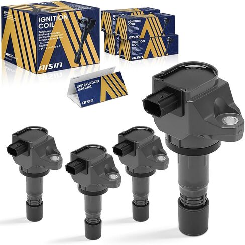 AISIN AFTERMARKET ESCH-00010 Pack of 4 Ignition Coils - Compatible with Honda Civic 2012-2015 4Cyl 1.8L, HR-V 2016-2022 4Cyl 1.8L, Acura ILX 2013-2015 4Cyl 2.0L in Kuwait
