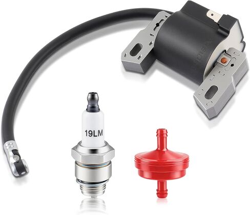 590454 Ignition Coil for 799381 790817 692605 802574 Magneto Armature Compatible with 12H00 12A800 12B600 12C600 12D600 Series Engine, with Spark Plug in Saudi Arabia