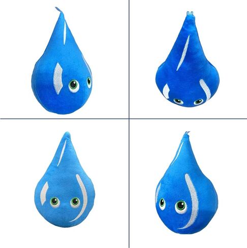 Thunderheads Raindrop Plushie, Nature-Inspired Educational Soft Collectible with Fact Card, Fun STEM Tool for Learning Rain, Weather and Earth Science, Sustainable Gift for Families & Curious Minds in Saudi Arabia