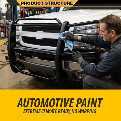 CNNELL واقي فرشاة الشواية الممتصة للصدمات متوافق مع Chevy Avalanche 1500 2002 2003 2004 2005 2006 (مع كسوة الجسم) أسود in Kuwait