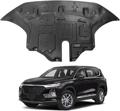 Engine Splash Shield Fit for Hyundai Santa FE 2019 2020 Lower Engine Case Guard Under Engine Cover Fit for Santa FE Front Engine Guard Mud Flaps Including Screw Hardware in Saudi Arabia