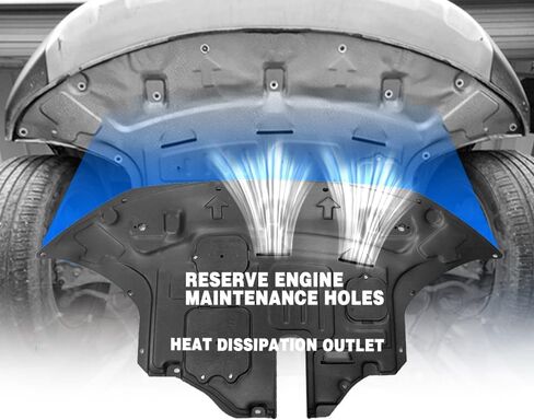 Engine Splash Shield Fit for Hyundai Santa FE 2019 2020 Lower Engine Case Guard Under Engine Cover Fit for Santa FE Front Engine Guard Mud Flaps Including Screw Hardware in Saudi Arabia