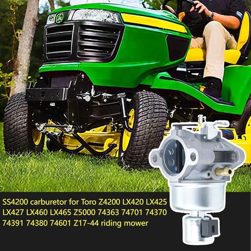 SS4200 Carburetor for Toro Z4200 LX420 LX425 LX427 LX460 LX465 Z5000 74363 74701 74370 74391 74380 74601 Z17-44 Riding Mower Compatible with Kohler CV SV Series 15HP-22HP Lawn Tractor Engines in Saudi Arabia