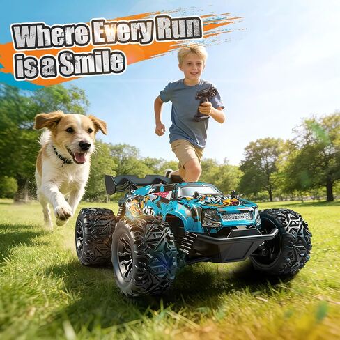 Remote Control Car for Kids, All-Terrain Remote Control Truck for Boys, Rechargeable Rc Truck, 1:20, 20KM/H, 2.4GHZ, Speed Friendly, Sturdy, Ideal Gift for Christmas, Birthday, Kids, Beginner (Blue) in Saudi Arabia