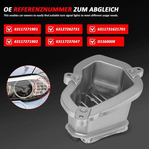 MUNIK Lighting System Control Unit 12-Piece Set 2010-2016 for BMW 5 Wash 520i 523i 528i 530i 535i M5 Replacement # 63117271901 63117271902 63127262731 63117316217 63117237647 D1S6000K in Kuwait