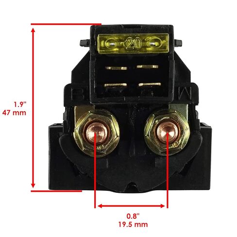 Caltric Starter Solenoid Relay Compatible with Kawasaki 27010-1243 27010-1283 27010-0768 in Kuwait