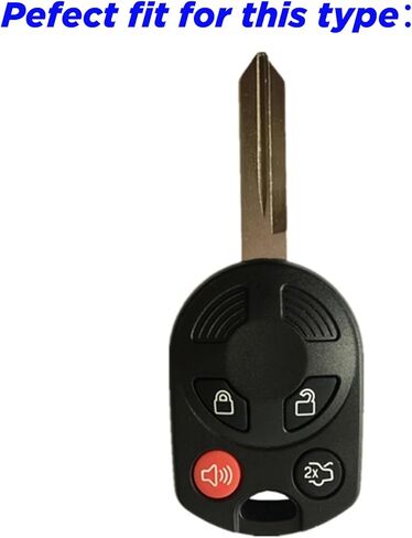 Key Fob Cover for Ford Escape: 4 Buttons Key Fob Case Fit for Ford C-max Edge Escape Hybrid Expedition Fiesta Flex Focus Fusion Taurus 2007-2019丨Remote Protective OUCD6000022 CWTWB1U793 (Blue) in Saudi Arabia
