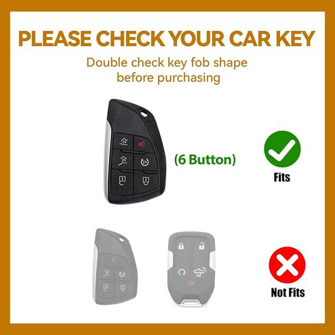 6 Button Key Fob Cover with Diamond, Compatible with GMC Yukon Denali Sierra 2021-2026, Fit for Chevy Silverado Suburban Tahoe Buick, Sparkling TPU Key Case and Bling Heart for Women (Silver) in Saudi Arabia