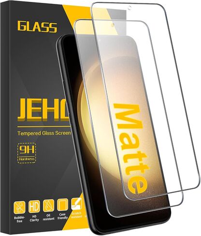 [2 Pack] for Samsung Galaxy S24 Ultra Matte Screen Protector, Fingerprint Sensor Compatible, Anti-Glare Full Adhesive Flexible Film (Not Glass) in Kuwait