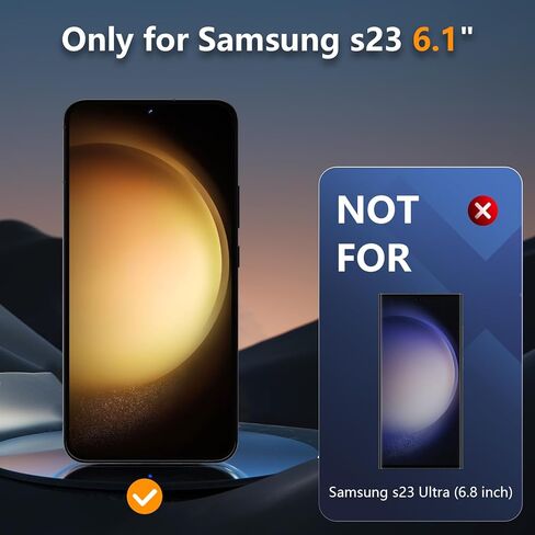 [2 Pack] for Samsung Galaxy S24 Ultra Matte Screen Protector, Fingerprint Sensor Compatible, Anti-Glare Full Adhesive Flexible Film (Not Glass) in Kuwait