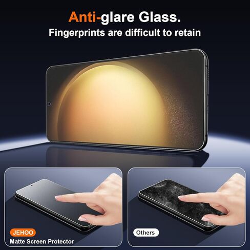 [2 Pack] for Samsung Galaxy S24 Ultra Matte Screen Protector, Fingerprint Sensor Compatible, Anti-Glare Full Adhesive Flexible Film (Not Glass) in Kuwait