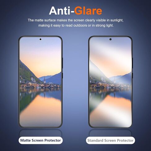 [2 Pack] for Samsung Galaxy S24 Ultra Matte Screen Protector, Fingerprint Sensor Compatible, Anti-Glare Full Adhesive Flexible Film (Not Glass) in Kuwait