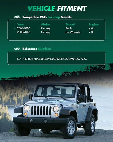 SCITOO 17874N محرك بداية مناسب متوافق مع 2003-2006 لسيارة Jeep TJ 4.0L، لسيارة Wrangler 4.0L M000T20272 in Kuwait