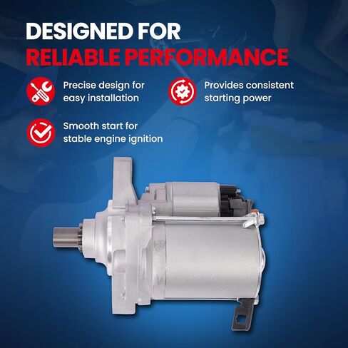 MOCA Starter Motor Compatible with 2001-2003 for Acura CL & 1999-2006 for Acura TL 3.2L V6, 1998-2007 for Honda Accord 3.0L, 2003-2005 for Honda Pilot 3.5L V6 in Kuwait