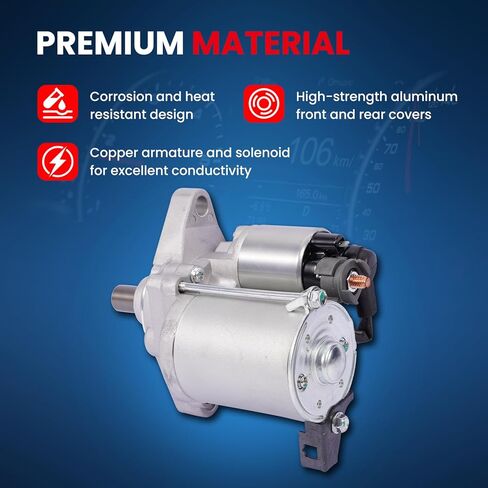 MOCA Starter Motor Compatible with 2001-2003 for Acura CL & 1999-2006 for Acura TL 3.2L V6, 1998-2007 for Honda Accord 3.0L, 2003-2005 for Honda Pilot 3.5L V6 in Kuwait