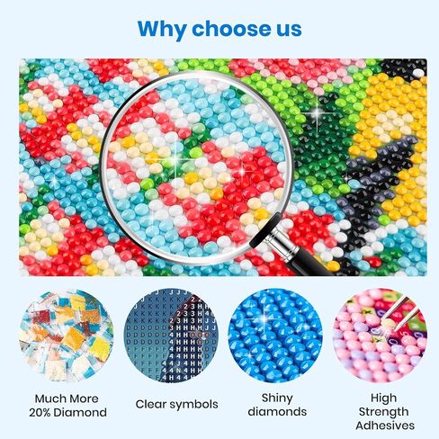Bowetile 4th of July Diamond Art Kits for Adults, American Flag on Wooden Cross Diamond Painting Kit, 5D DIY Full Drill Diamond Dots Paintings Picture Gem Art Craft for Home Decor 12x16 Inch in Kuwait