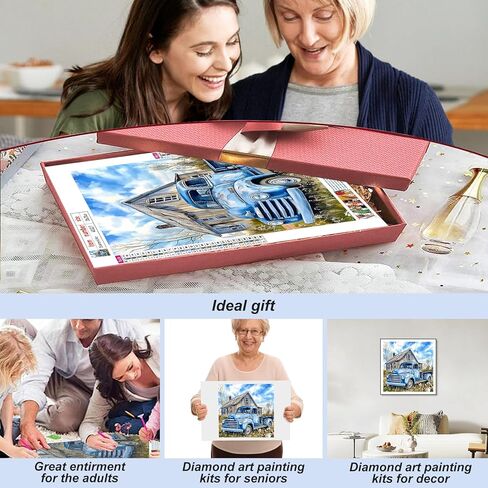 Acudotr Diamond Painting Kits for Adults, 5D DIY Truck Diamond Art Kits for Beginners, Full Drill Diamond Painting Kits for Home Wall Decor, 12x12 Inch in Kuwait