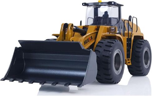 1/14 HUINA Toys 2.4G 10CH Radio Controlled Loader 1583 Electric Lifting System Lights Sound RC Construction Vehicles Assembled Hobby Grade Model for Ages 14+ in Saudi Arabia