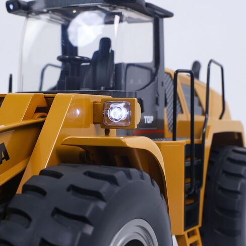 1/14 HUINA Toys 2.4G 10CH Radio Controlled Loader 1583 Electric Lifting System Lights Sound RC Construction Vehicles Assembled Hobby Grade Model for Ages 14+ in Saudi Arabia