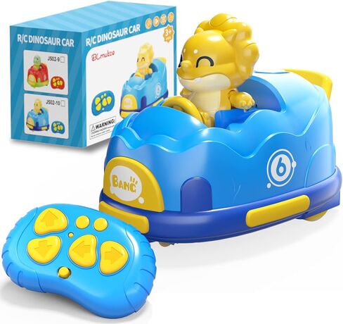 2 Pack Remote Control Bumper Car for Kids 3-5, Dinosaur RC Battle Car with Collision Ejection Spray Light Music, Birthday Gift for Toddler 1-3, Interactive Game Car Toy For 3 4 5 Years Old Boy in Saudi Arabia