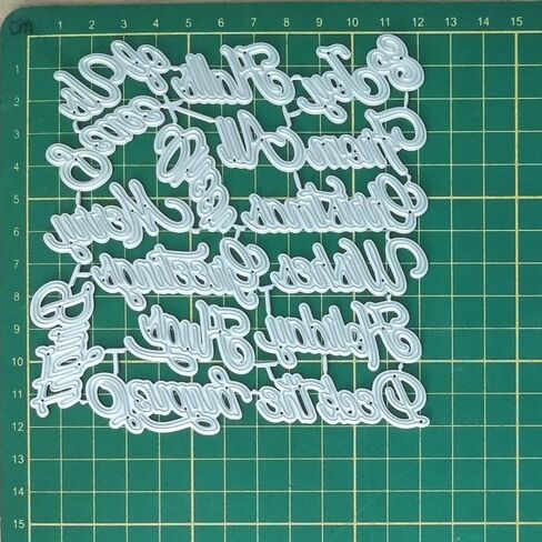 LZBRDY Merry Christmas Peace of Joy Greetings Bright Wishes Words Embossing Metal Cutting Dies for Card Making and Scrapbooking Birthday Thanksgiving Christmas Craft Die Cuts Stencil in Kuwait