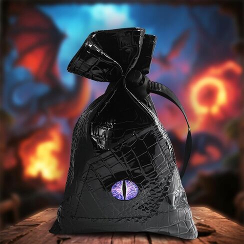 Knana 43 Pcs DND Dice Set 6 X 7 Polyhedral Dice with Leather Dragon Drawstring Bag for Dungeons and Dragons RPG MTG D&D Table Games in Kuwait