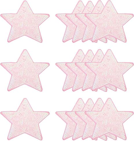 MECCANIXITY 20 Pcs Sequin Star Iron on Patches, 2.6 x 2.4 Inch Embroidery Sequin Patches for Clothing Repair Backpack Shoes Decoration, Deep Blue in Kuwait