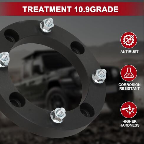 HISH 4x156mm Wheel Spacers, 1 inch (25.4mm) Thickness with 3/8"-24 Studs 131mm Bore, Not Hubcentric Wheel Adapters Compatible with Polaris Sportsman Ranger, Kawasaki Lakota, Set of 4 in Saudi Arabia